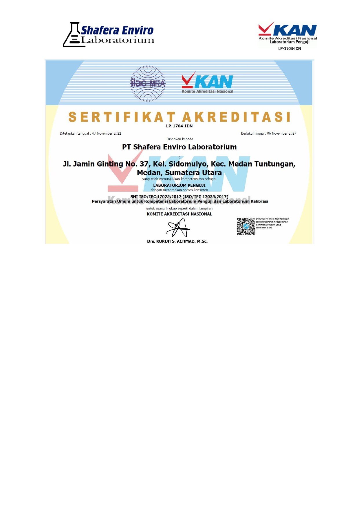Sertifikat KAN